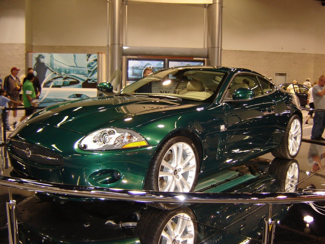 New XK in Jaguar Racing Green. California Auto Show October 05