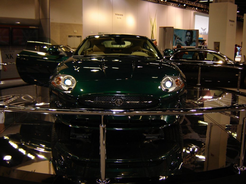 New XK in Jaguar Racing Green. California Auto Show October 05