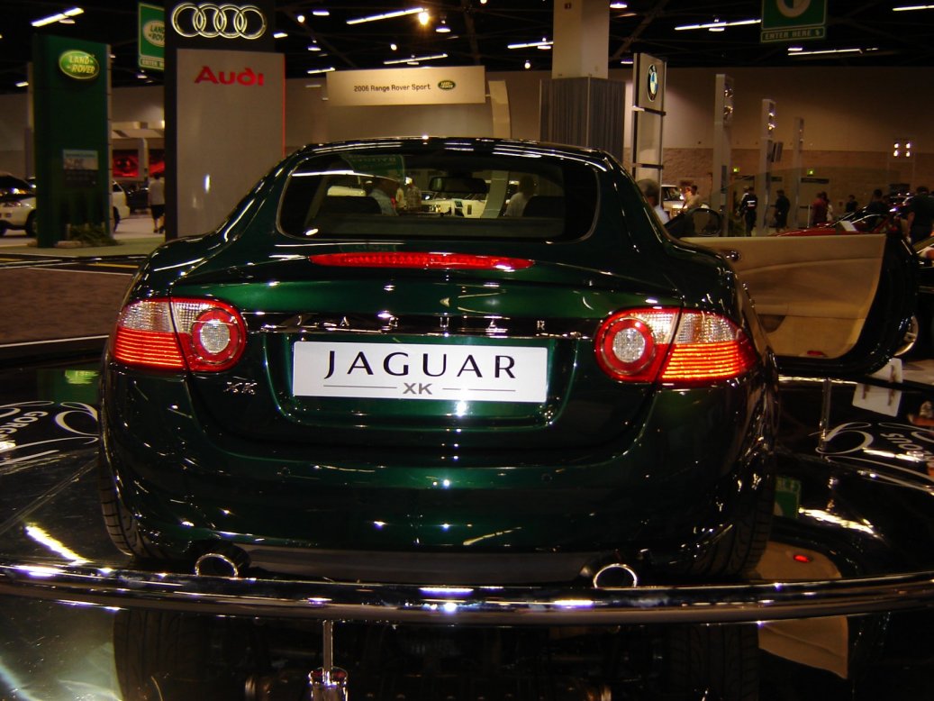 New XK in Jaguar Racing Green. California Auto Show October 05