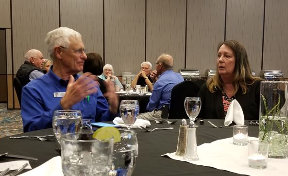 The Banquet was a great opportunity to sit down and talk with other members. Kurt & Cheryl Jacobson