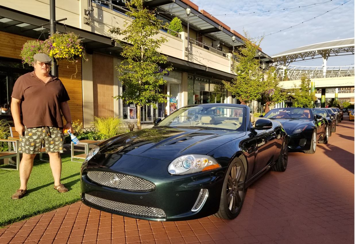 XKR and its owner, non-member, Brian McLean.