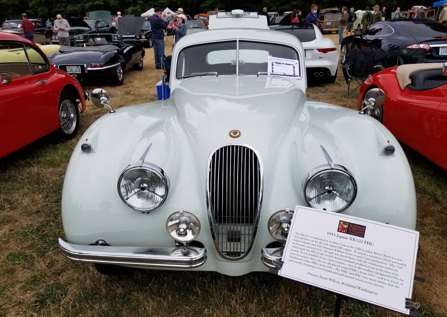 Front view of Jason's 1953 XK120