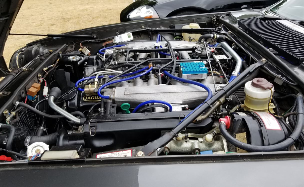 Engine of 1988 XJS belonging to Greg Holt.   He joined the Seattle Jaguar Club the day after the WWABFM event.   I like to think I talked him into joining!