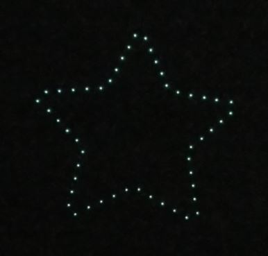 Here they flowed into a star shape.