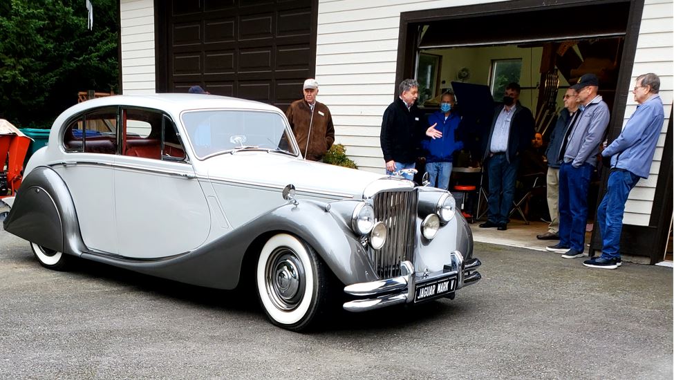 The first car that Tom put on display for us was his 1950 Mk V Sedan.