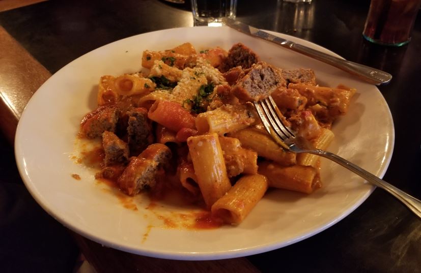 Rigatoni Wild Boar Bolognese was a dish you don’t often see.