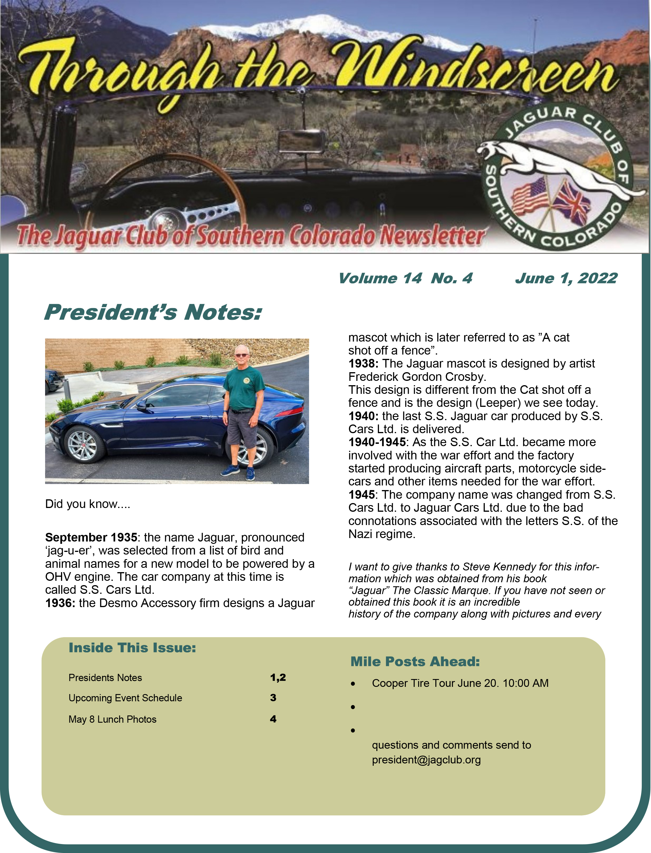 JCSC June Newsletter