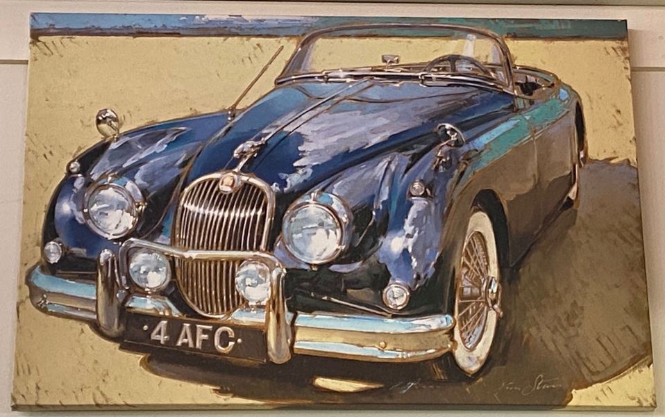 They didn't have much in Jaguars, so Roy resorted to taking pictures of paintings of Jaguars