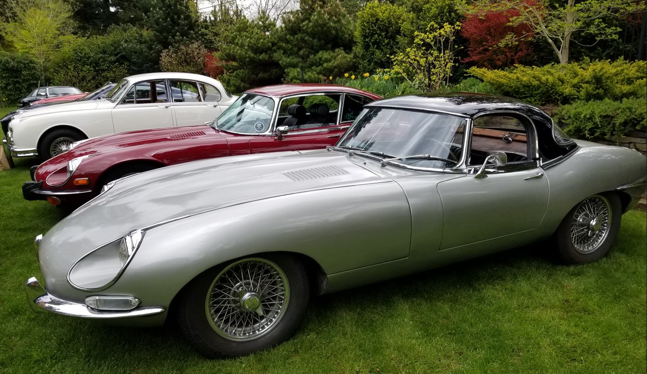 In front is Craig Cootsona's E-Type.