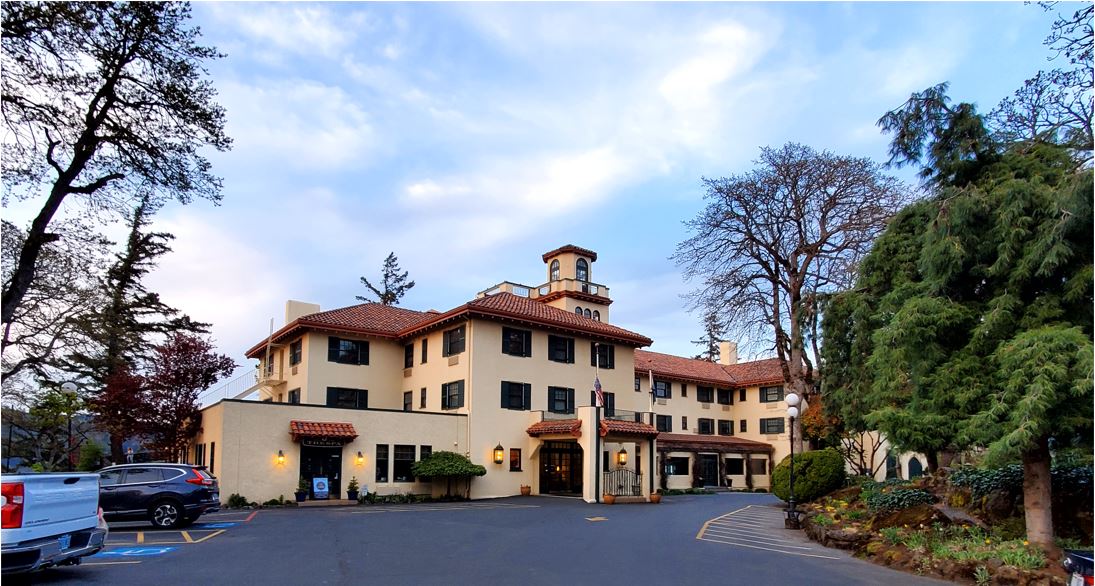 We all spent Saturday night at the Columbia Gorge Hotel