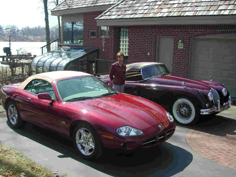 Two Jag XK's 40 years apart
