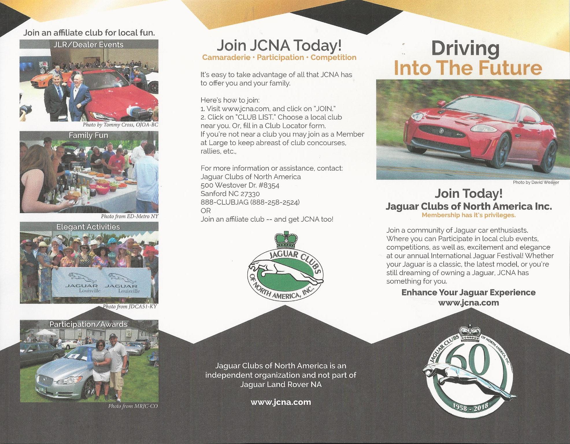 NEW MEMBERSHIP BROCHURE for 2018