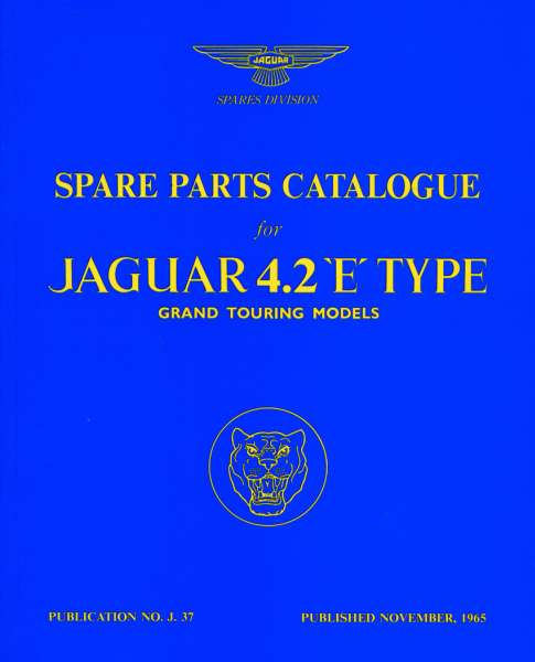 Jaguar 4.2L Jaguar E-Type Official Parts Manual