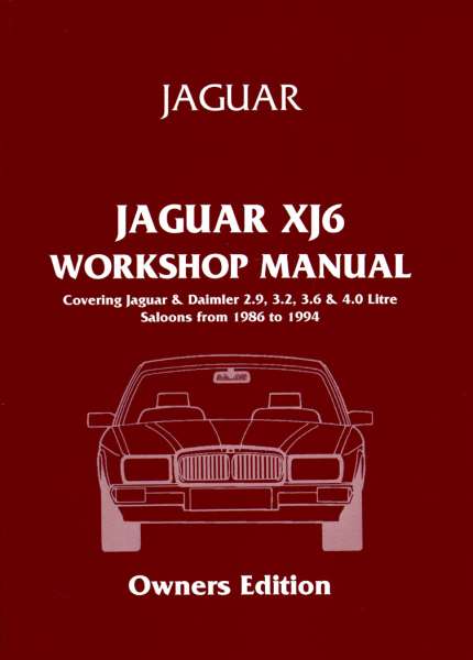 XJ6 Workshop Manual