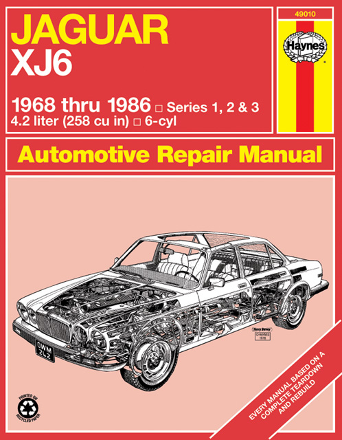 Jaguar XJ6 Haynes Manual  1968-1986              312 pages
