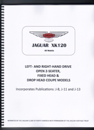 XK120 Authorized parts manual Soft cover under plastic
